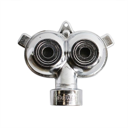 Thrifco Plumbing Hose End Circle Pattern Twin Spot Sprinkler 4400316